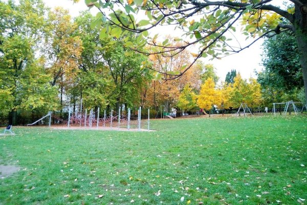 Playground with basketball courts